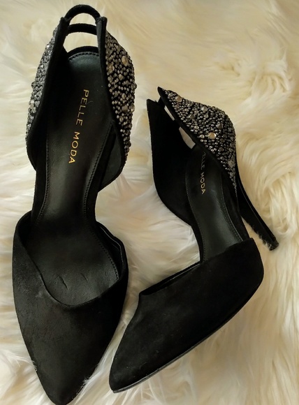 💝Pelle Moda Kent Cut Out Heel Suede Sz 7 - Picture 6 of 7